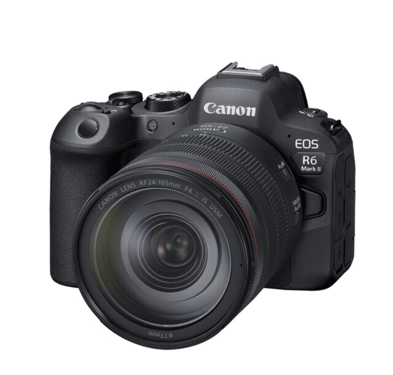 Canon EOS R6 Mark II (mirrorless, dust- and drip-resistant)