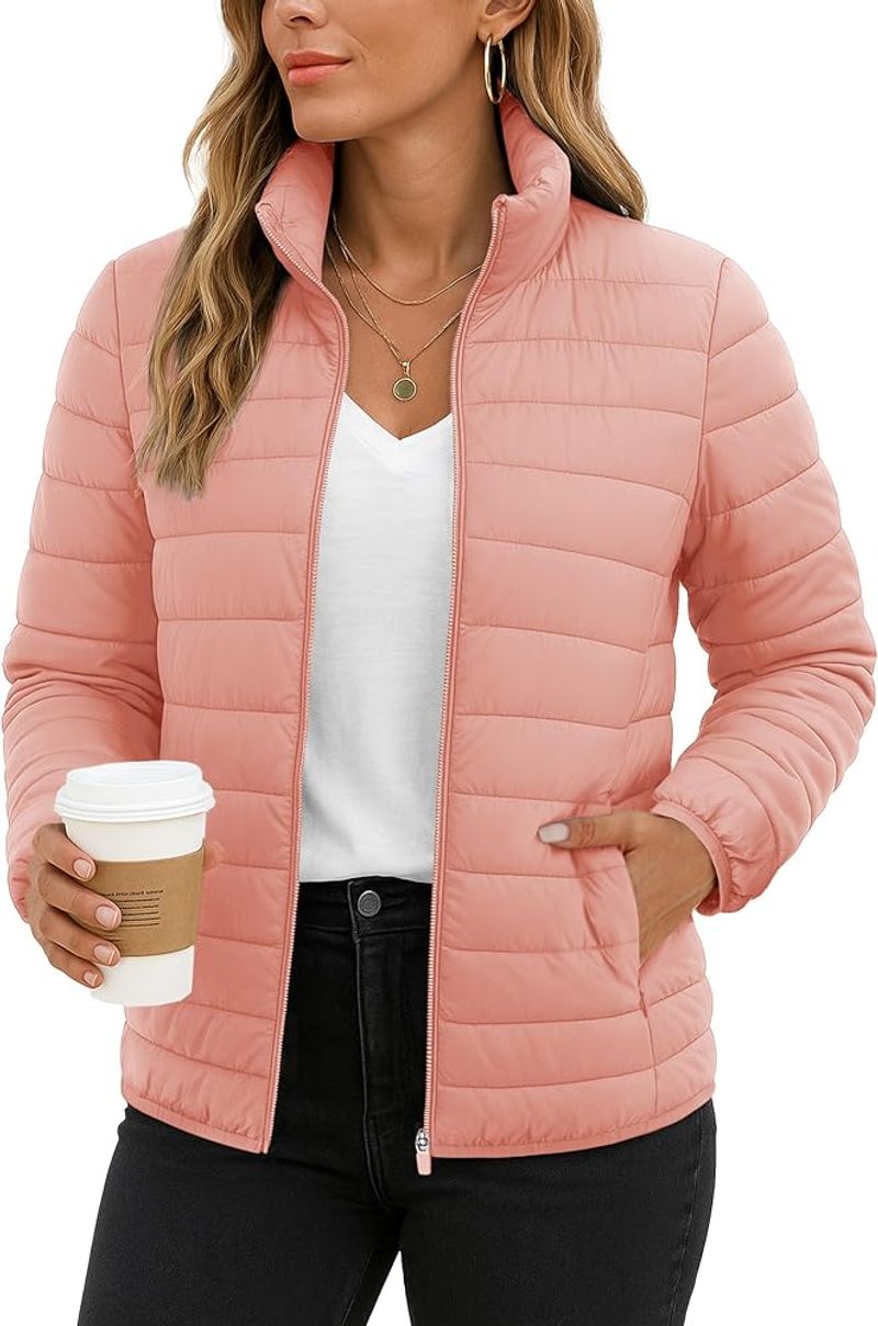 TACVASEN Packable Quilted Puffer Jacket