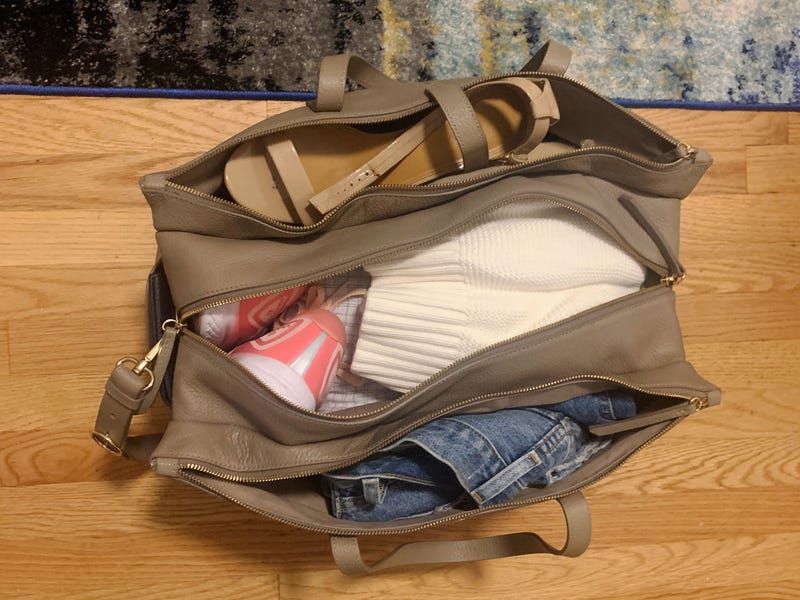 Cuyana Triple Zipper Weekender