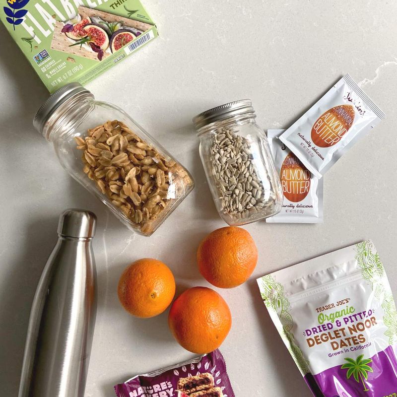 Energy Snacks and Hydration Bottle