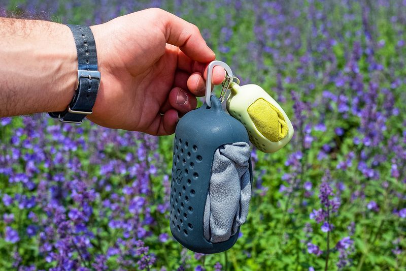 Matador NanoDry Shower Towel — Fastest to pack, with a hard case