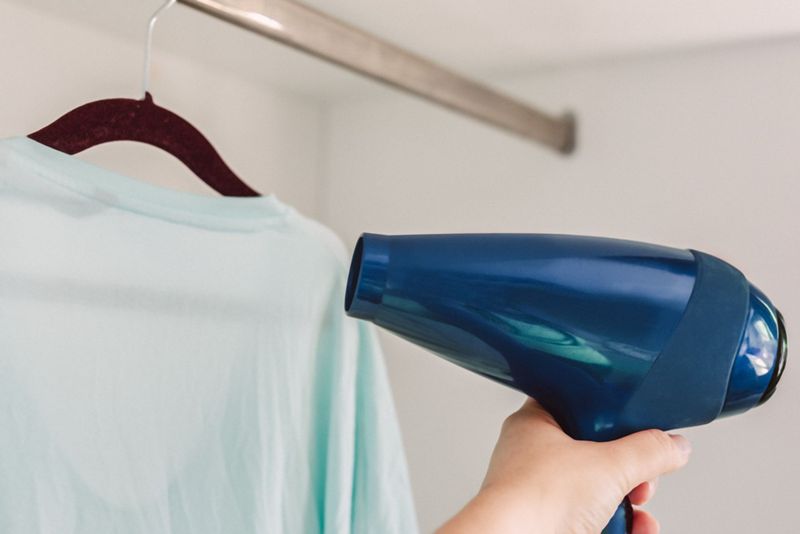 Use Hair Dryers for Spot Drying Small Items