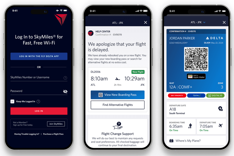 Download your airline's app and enable notifications