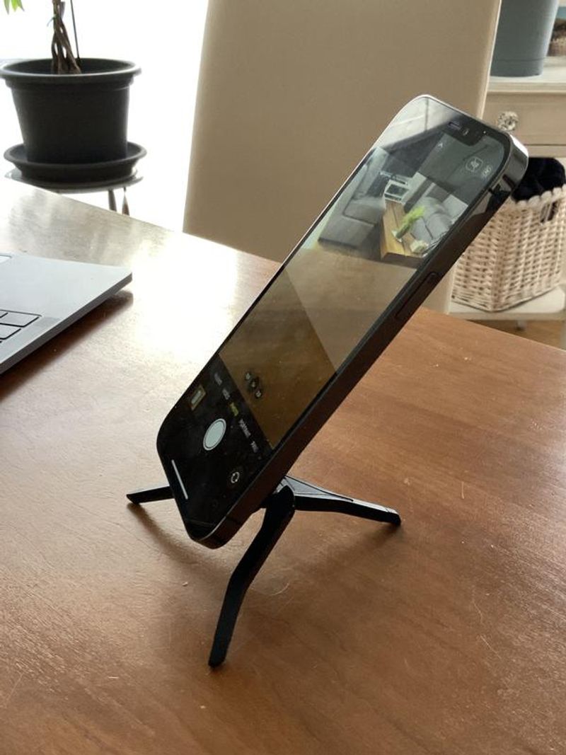 Slim phone tripod or kickstand