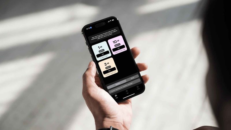 eSIM for instant data on landing