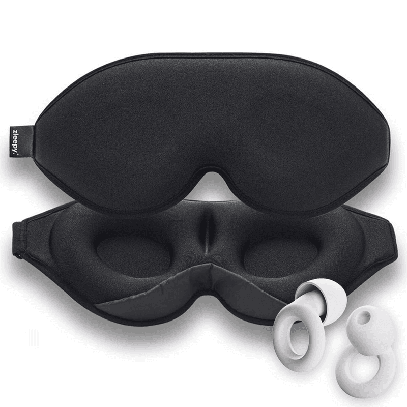 A Sleep Kit: Eye Mask & Earplugs