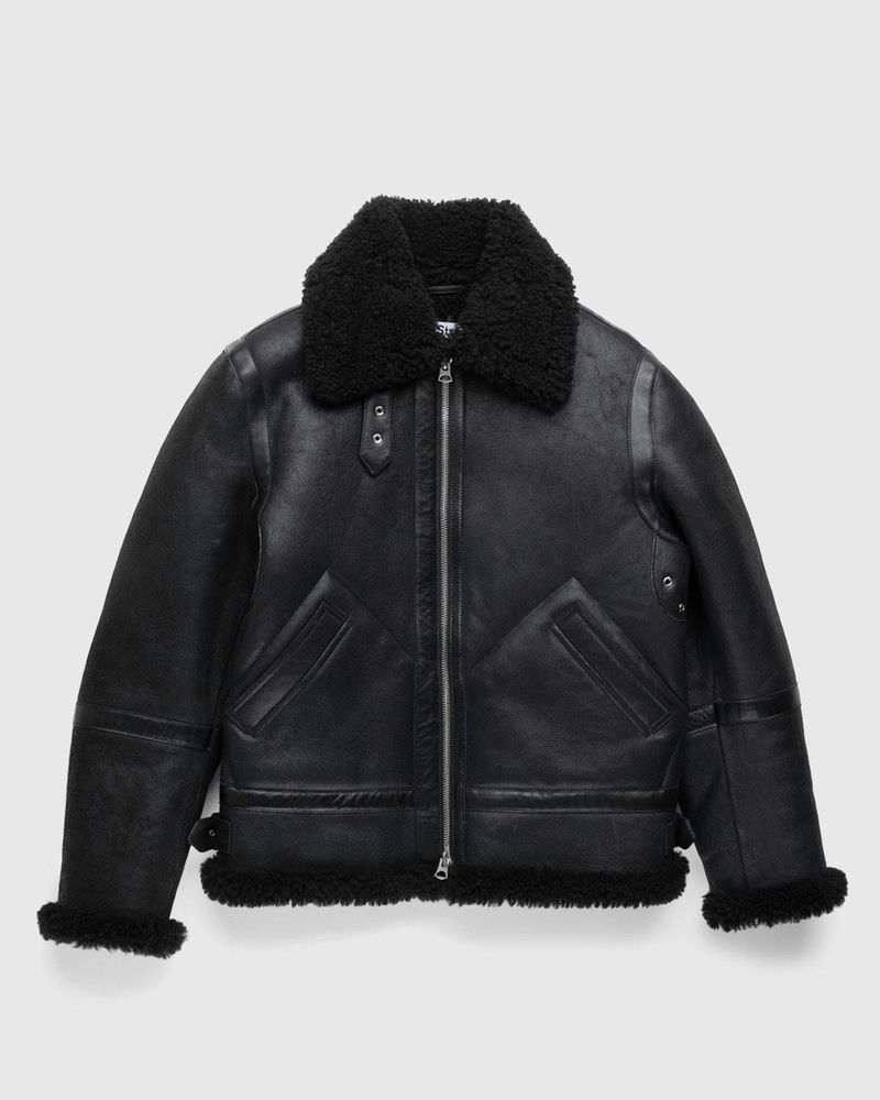 Acne Studios Shearling Lined Aviator Jacket