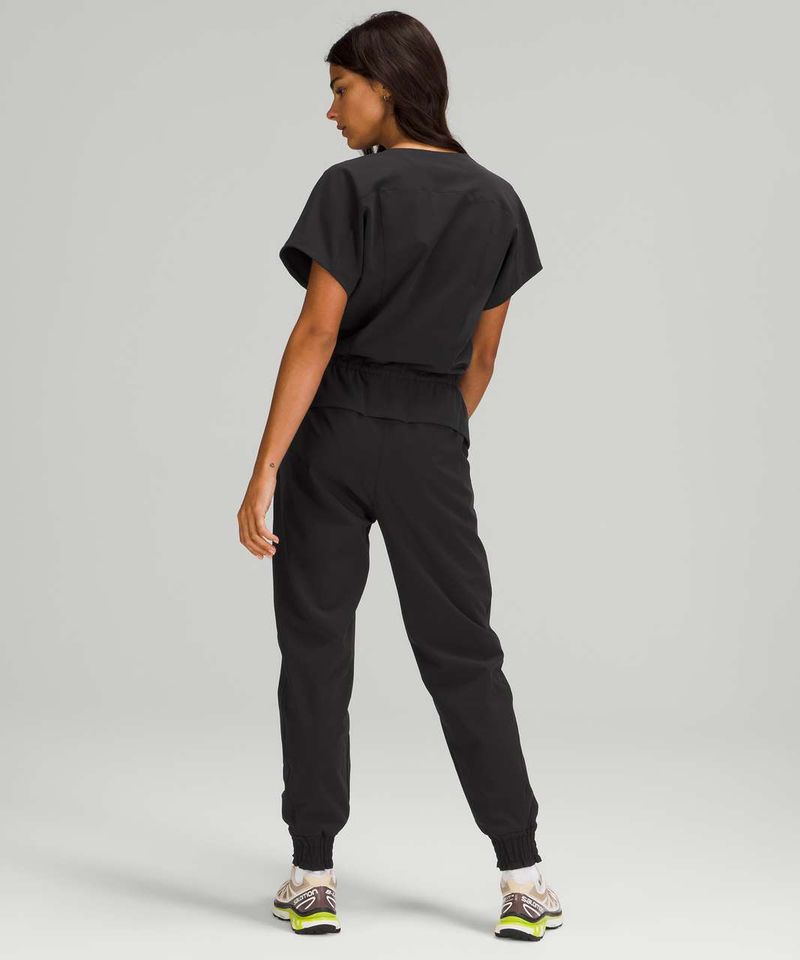 Stretch Travel Woven Jumpsuit