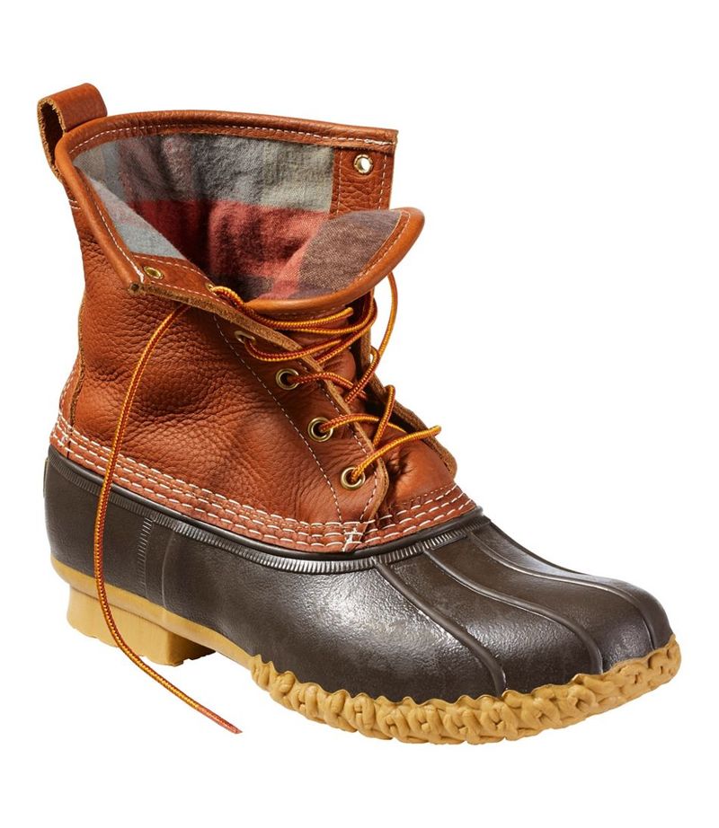 L.L.Bean Flannel-Lined Insulated Bean Boot (Leather)