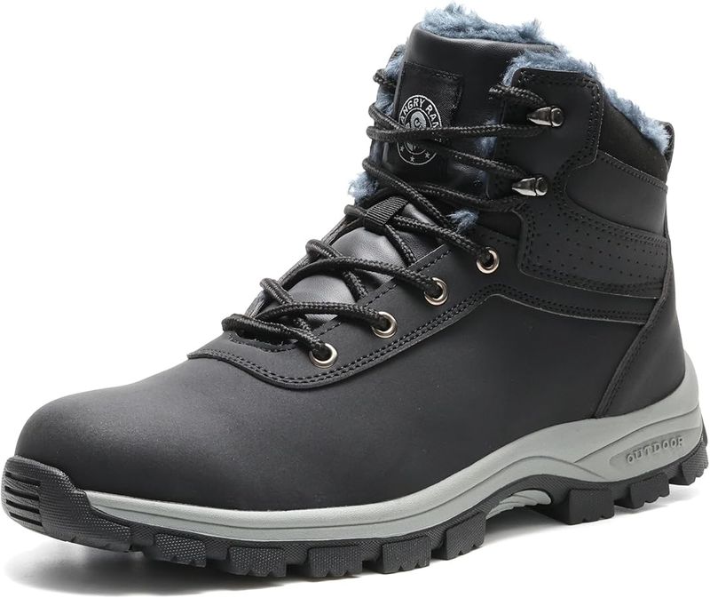 ANGRYRAM Steel-Toe Winter Work Boots