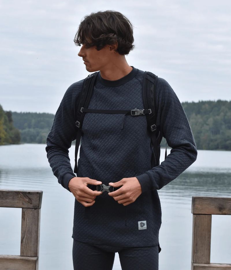 3in1 Merino Wool Base Layer Triple Layer Insulated Shirt