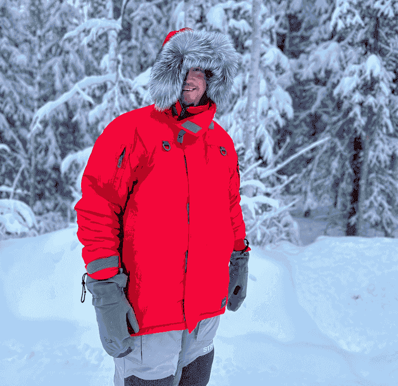 Temperature spread: down shines in very cold, dry places