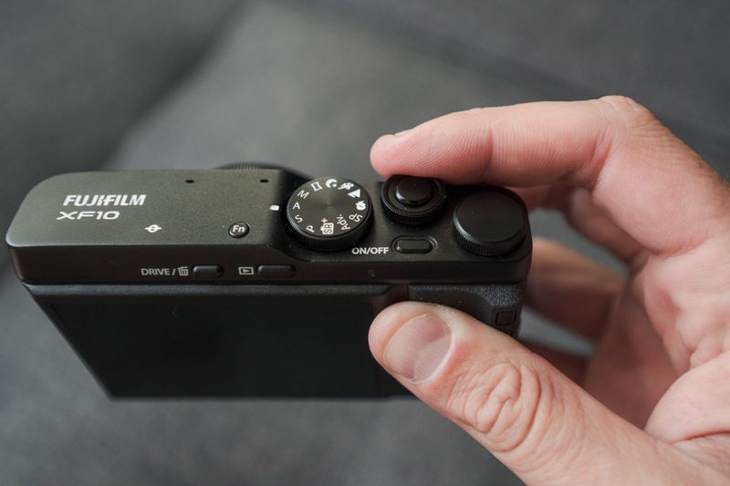 Fujifilm XF10 – APS-C sensor in a pocketable rangefinder-style camera; surprisingly capable JPEGs.