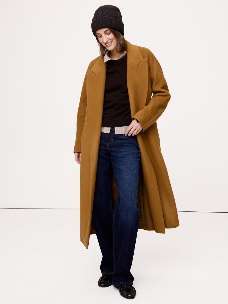 Banana Republic Wool-Cashmere Wrap Coat