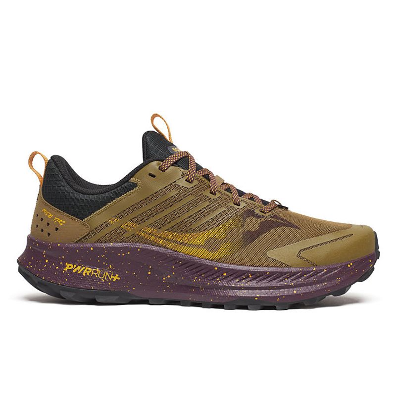 Saucony Ride TR2 (Basically a road shoe with 3.5 mm lugs)