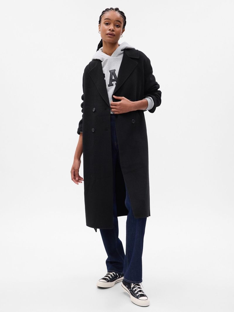 Gap Wool-Blend Wrap Coat