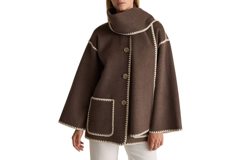 Quince Double-Faced Merino Wool Scarf Coat: Chic but Surprisingly Tough