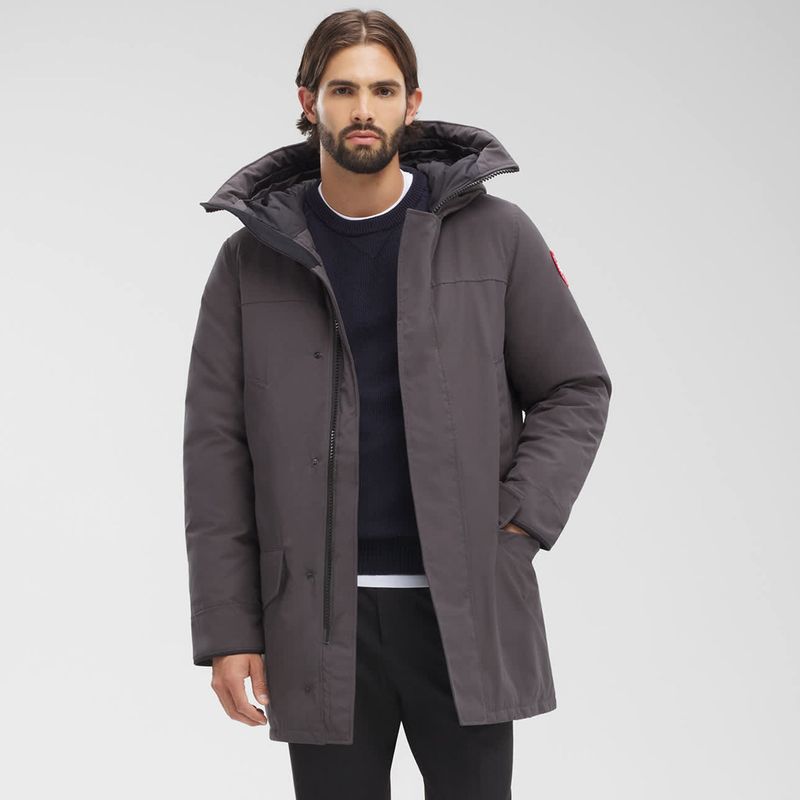 Canada Goose Langford Parka — Scuba-style hood + storm flap + rib-knit cuffs (built for long, cold days)