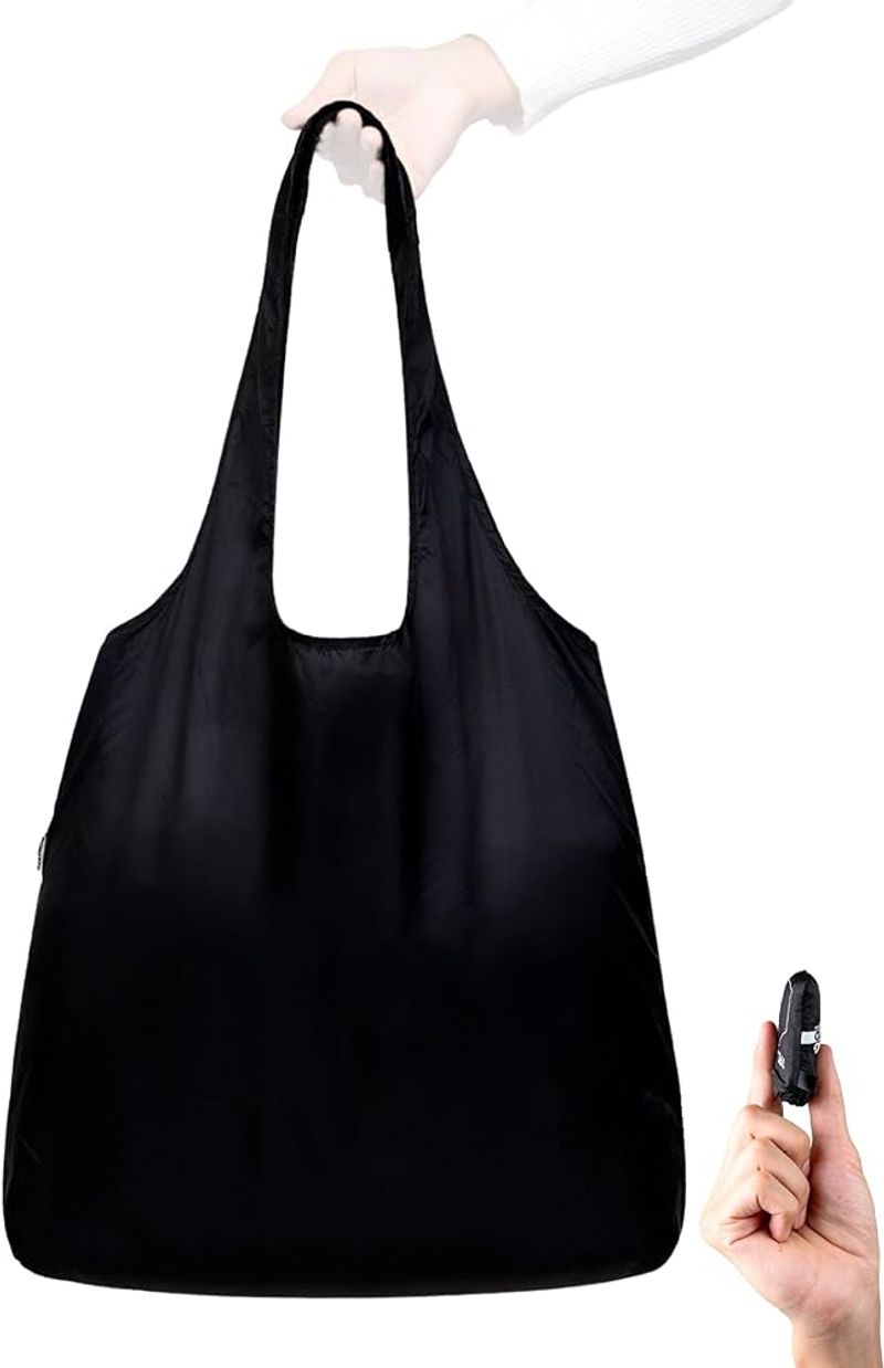 Packable tote (folds to pocket-size)