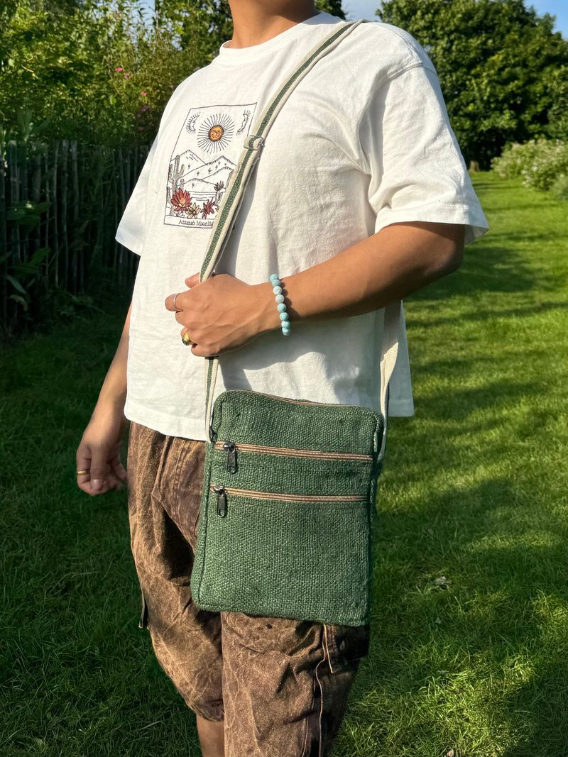 Hemp Canvas Crossbody Bag