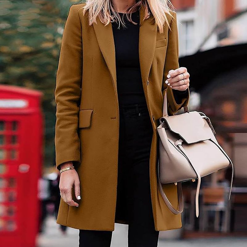 Wool Blend Long Coat (Stylish Winter Layer)