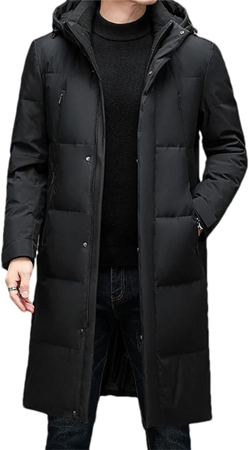 Duck Down Long Coat (Stylish + Warm)