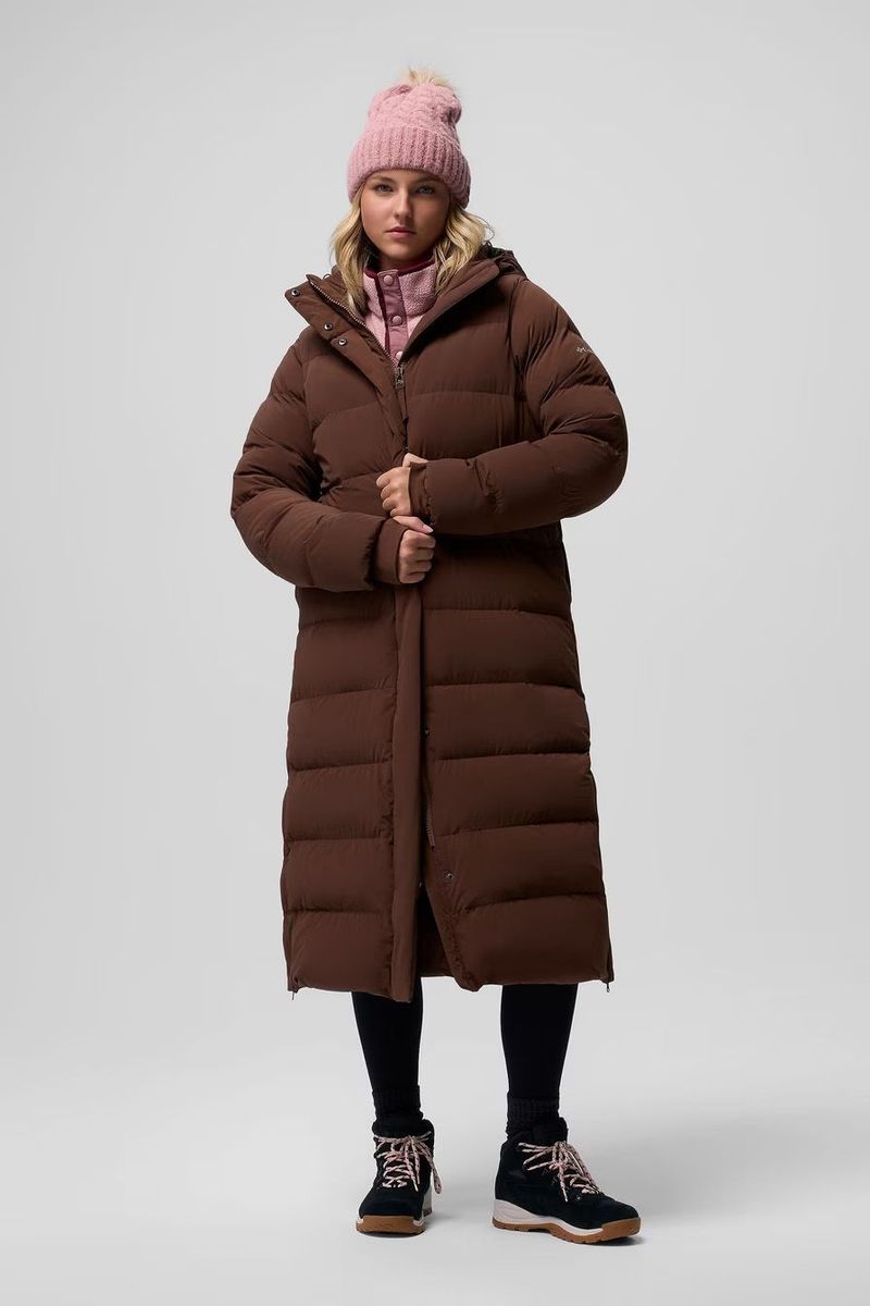 Columbia Amaze Puff Long Hooded Jacket: Wearable Duvet in Coat Form