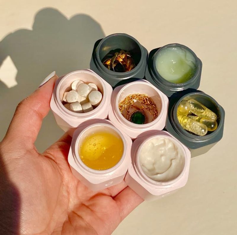 Cadence Magnetic Travel Capsules (Refillable Toiletry Pods)