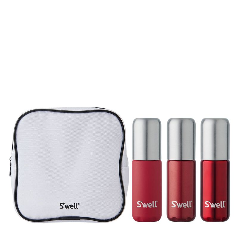 S'well Travel Bottle Set (3 x 3.4 oz + Toiletry Bag)
