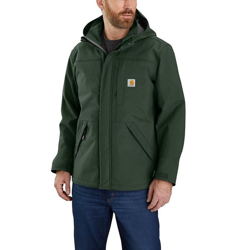 Carhartt Men's Storm Defender® Waterproof Jacket (work-to-weekend rain protection)