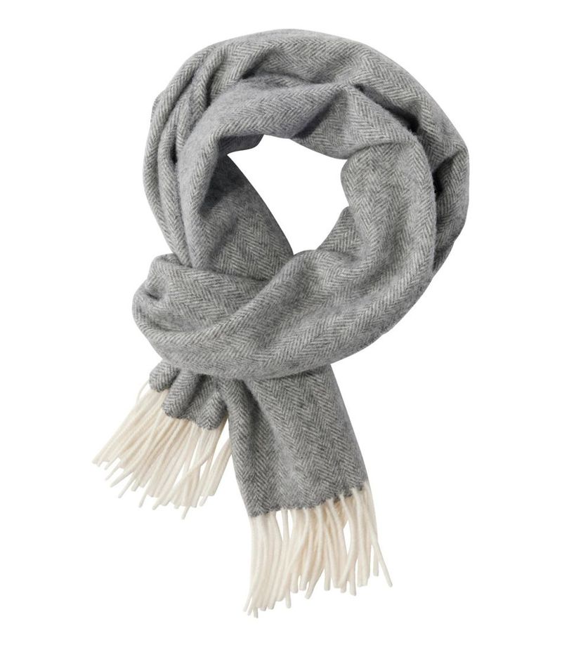 L.L.Bean Adults’ Irish Lambswool Scarf - Heritage Warmth, Lightweight Feel