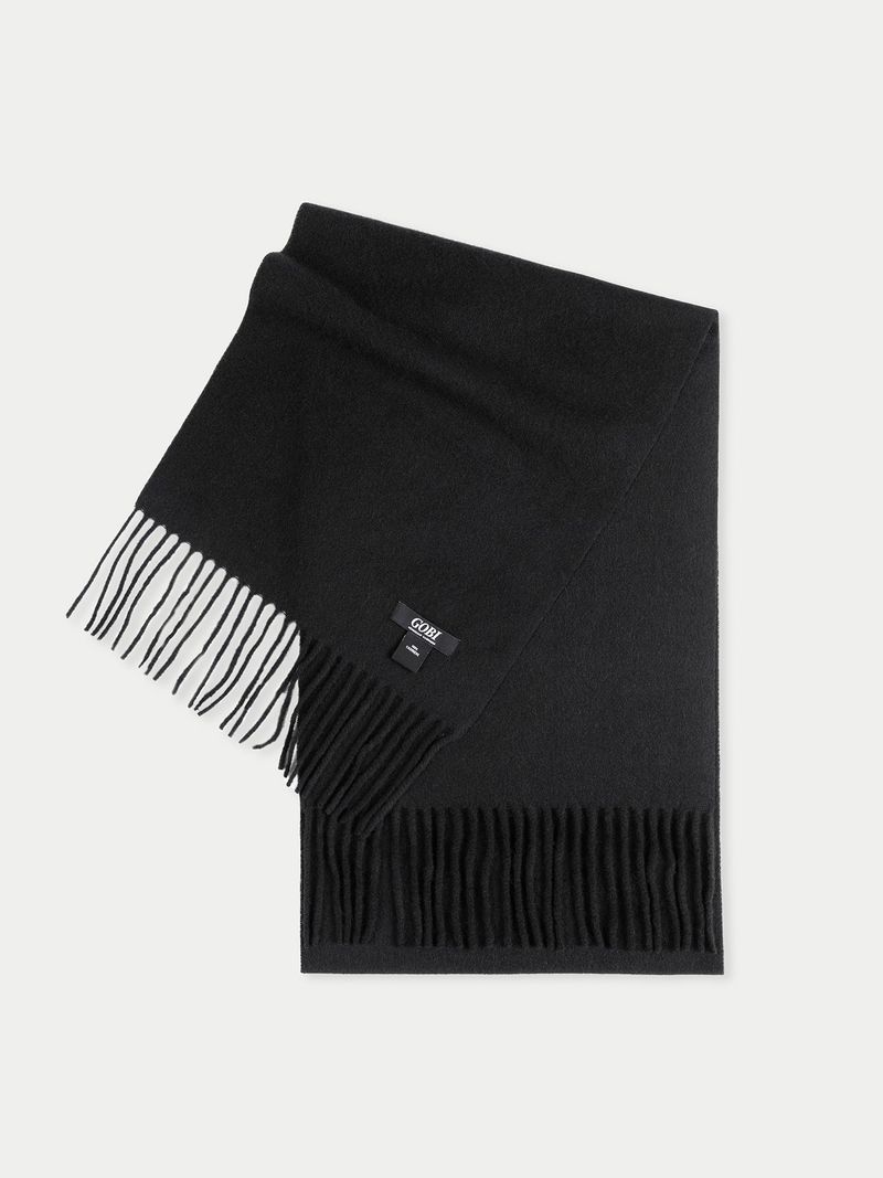 GOBI Mongolian Cashmere Fringed Scarf - Soft Yet Sleek