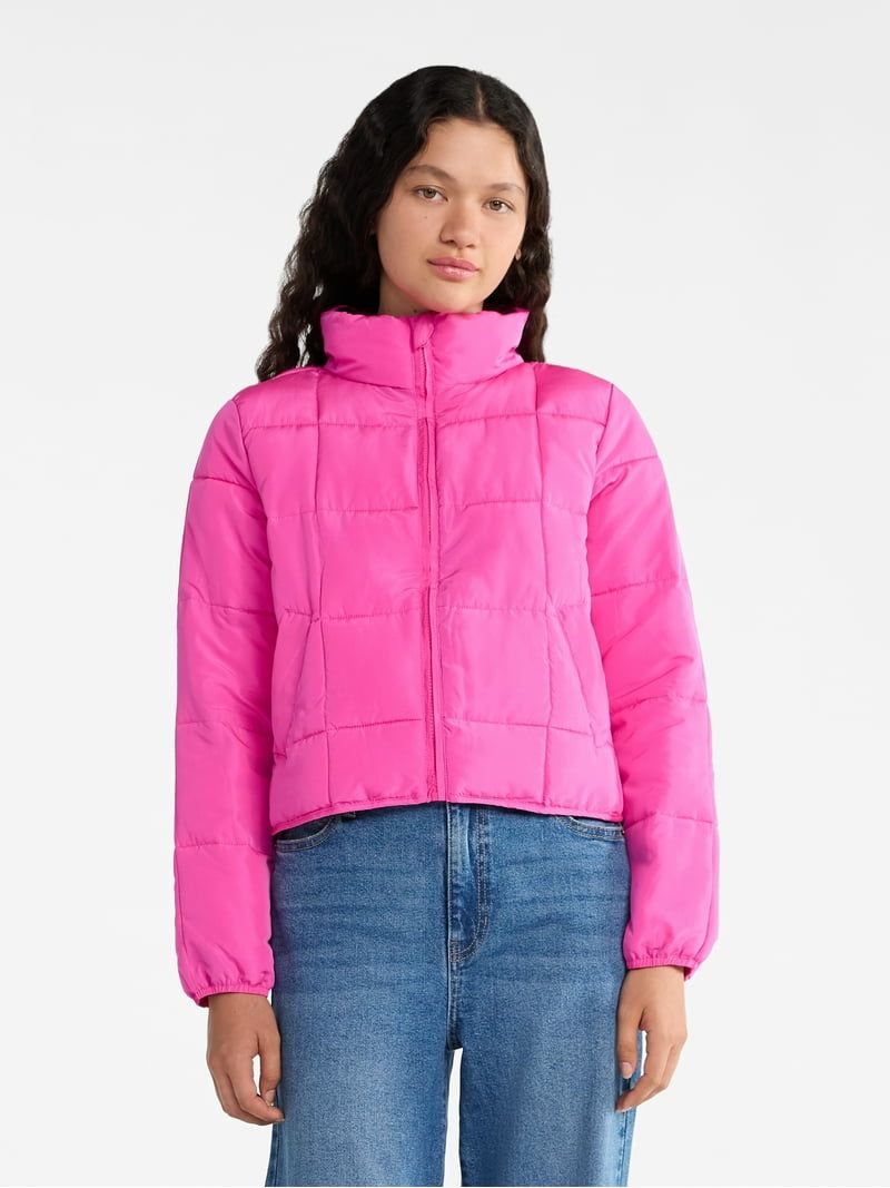 Walmart No Boundaries Women’s & Plus Packable Puffer Jacket