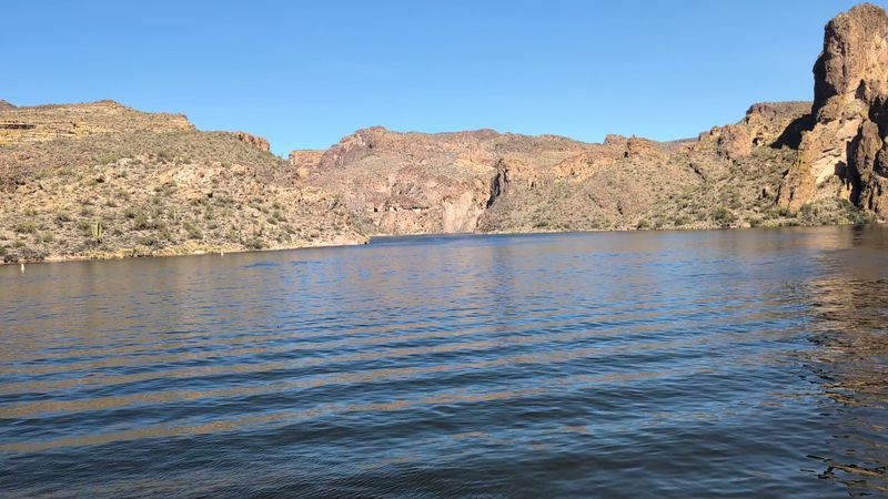 Canyon Lake scenery steals the show