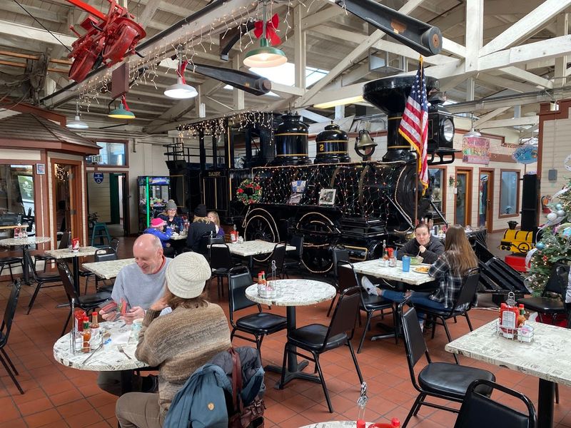 Skunk Train Memorabilia Covering Every Corner Skunk Train Memorabilia Covering Every Corner