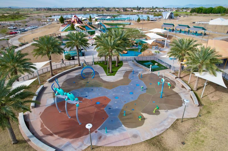 A Splash Pad Built Like A Mini Water Park