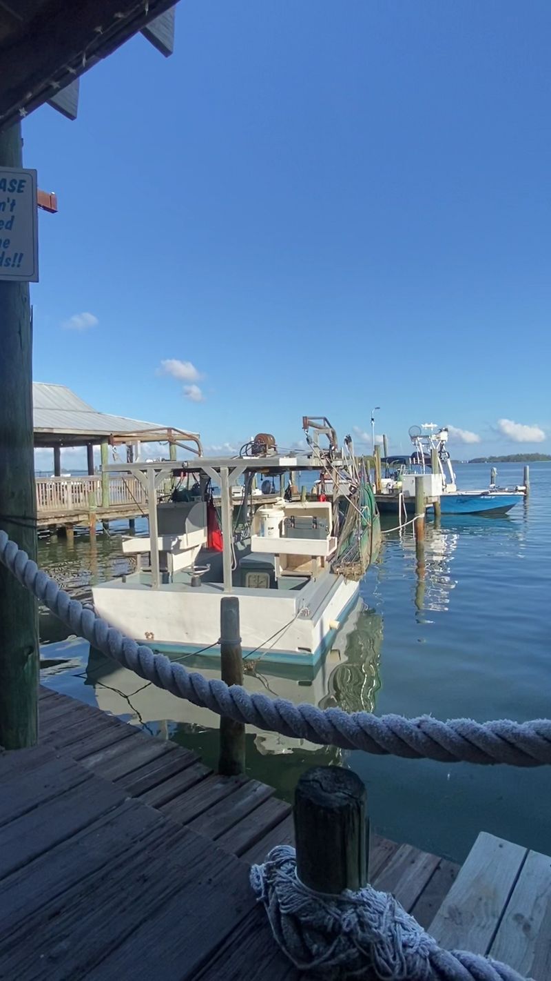 A Working Dock in the Village of Cortez