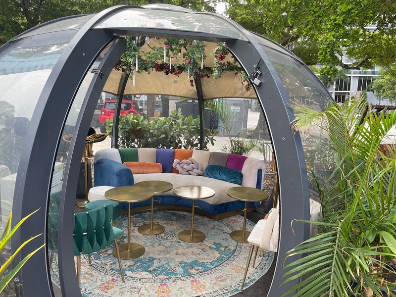 Air-Conditioned Domes and Outdoor Seating Air-Conditioned Domes and Outdoor Seating