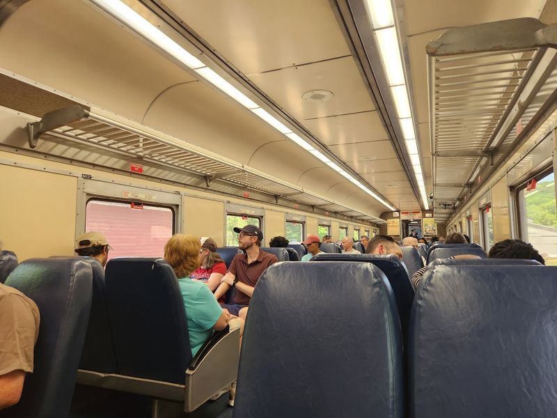 Comfortable Coach Seating And Onboard Snacks Comfortable Coach Seating And Onboard Snacks