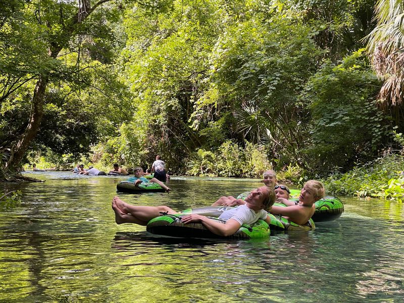 Floating the Natural Lazy River Floating the Natural Lazy River