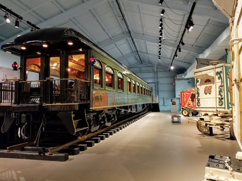 Giant Train Cars and Real Circus Artifacts