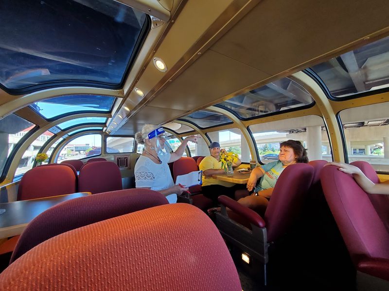 Glass Ceilings And Lake Views From The Dome Car