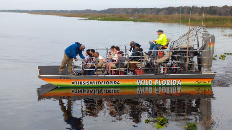 Gliding Across the Water on an Airboat