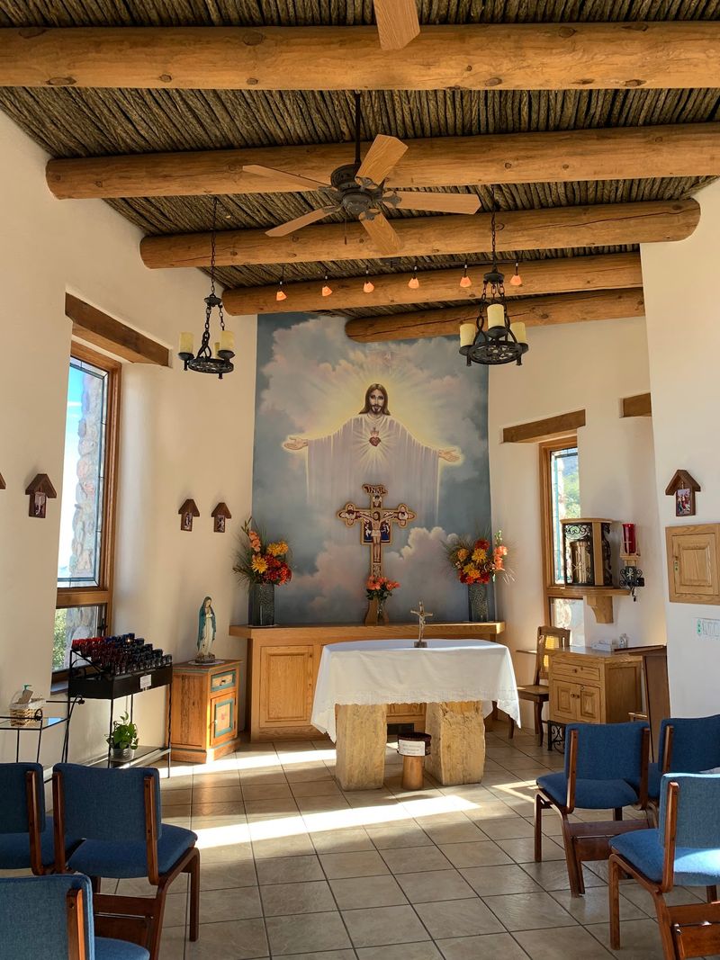 Inside the Little Wooden Chapel