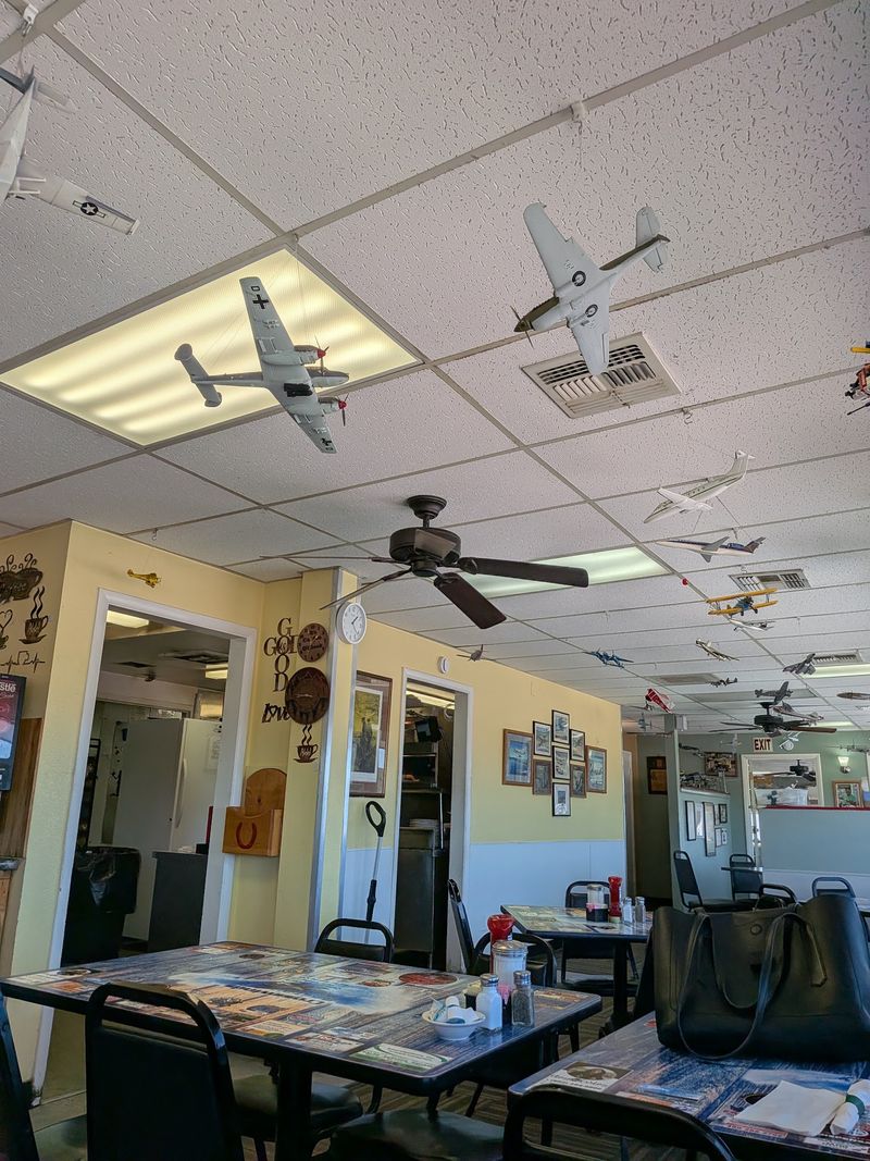 Model Planes Overhead and Aviation on the Walls