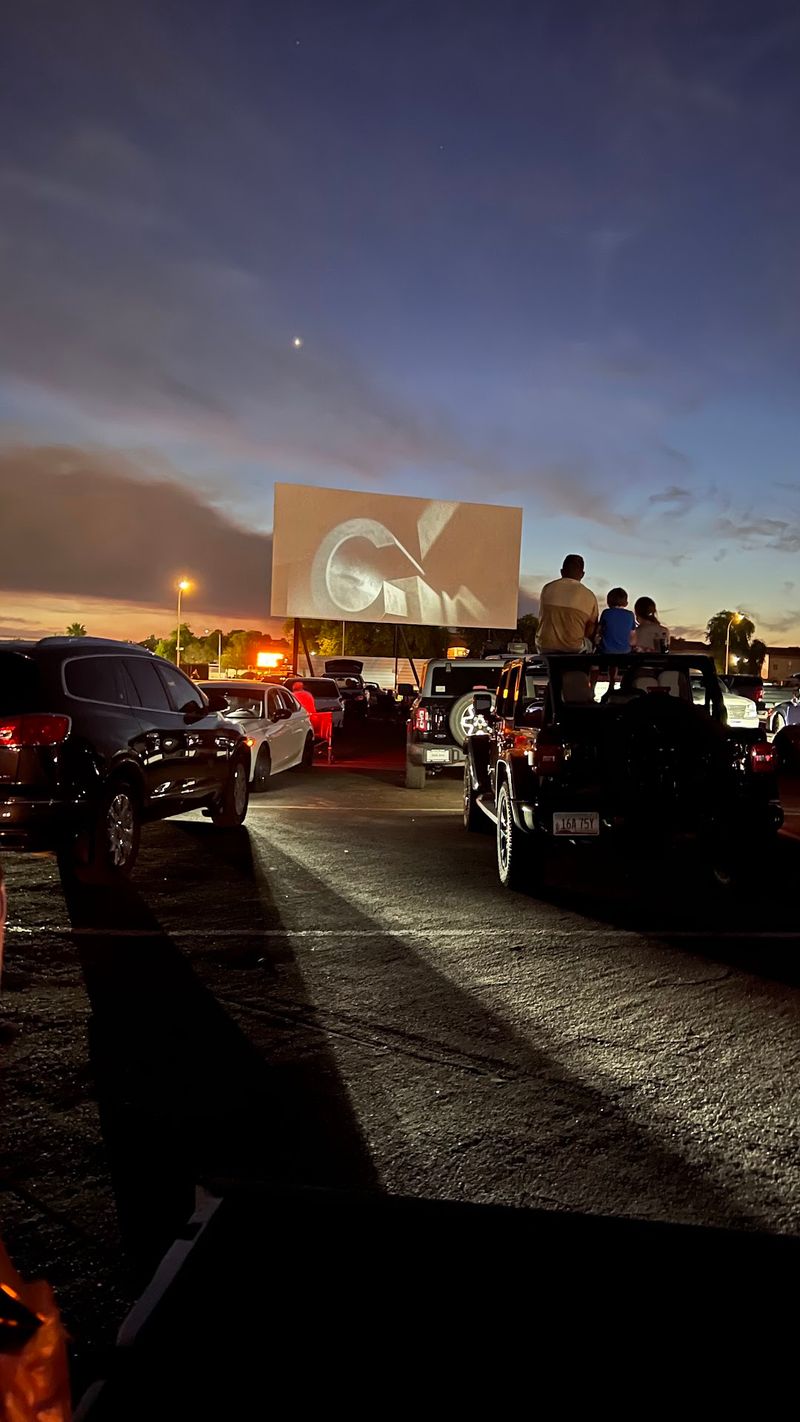 Nine Screens Under The Desert Night