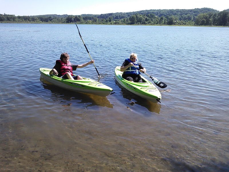 Paddling Across Quiet Water