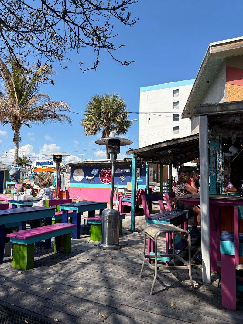 Patio Seating Under the Palm Trees Patio Seating Under the Palm Trees