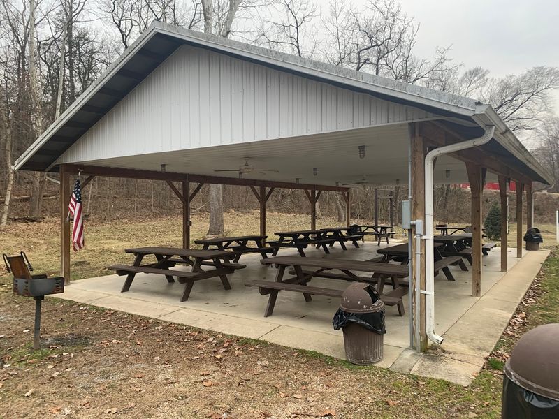 Picnic tables and pavilions encourage longer visits Picnic tables and pavilions encourage longer visits