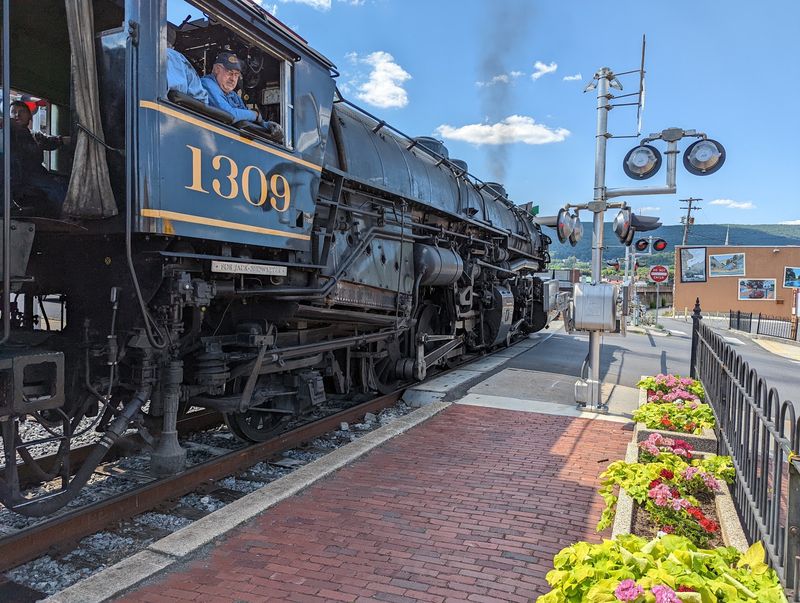 Riding Up Front In The Locomotive Cab